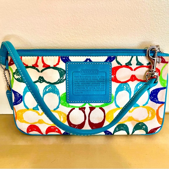 Coach Handbags - Authentic COACH Multicolor Wristlet